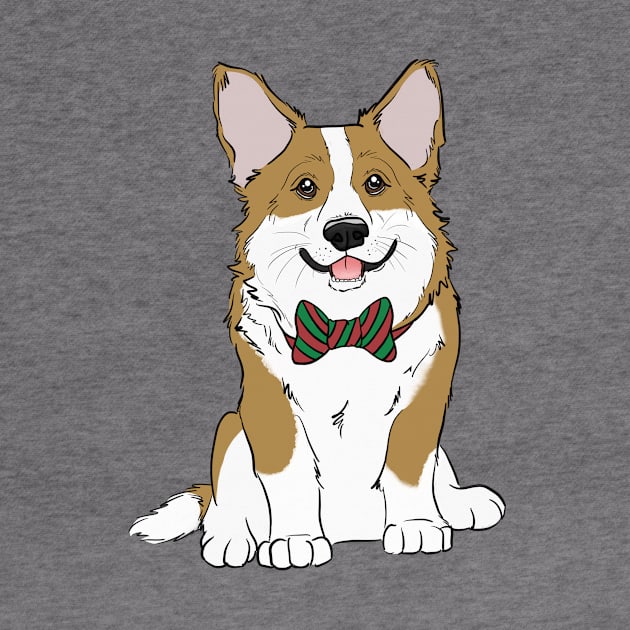 Christmas Corgi by rmcbuckeye